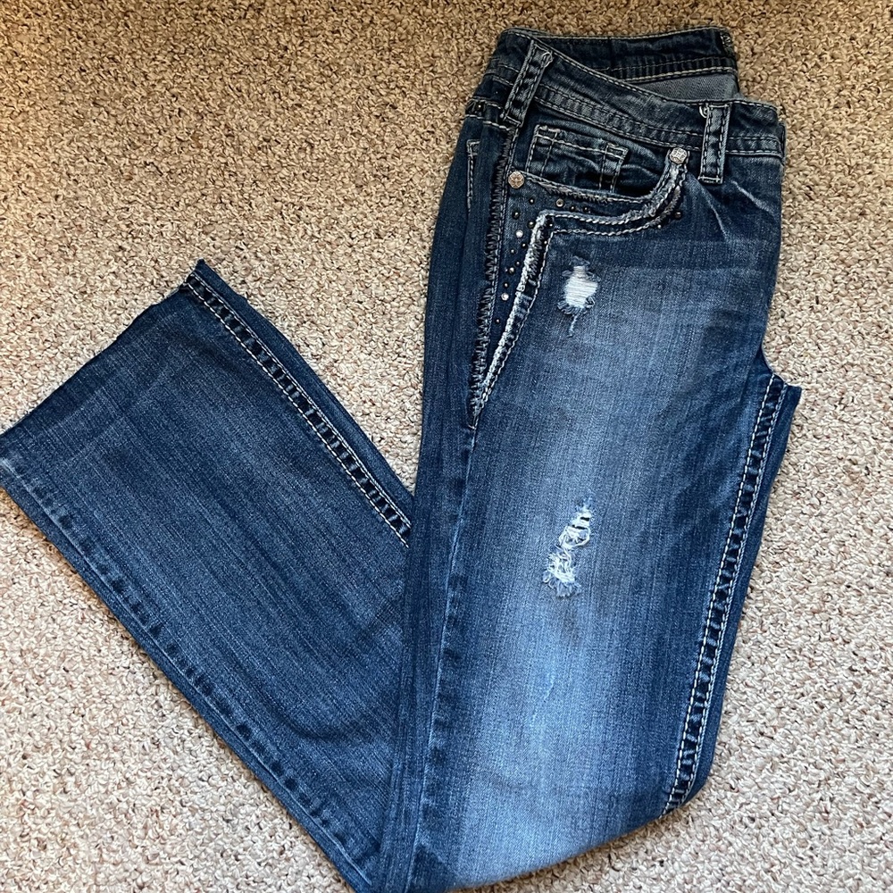 Silver Denim Jeans